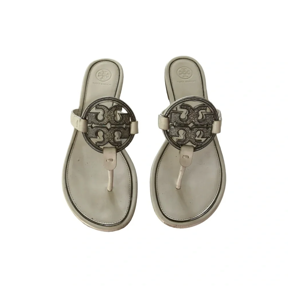 Tory Burch Crystal Miller Pave Sandals 9.5
